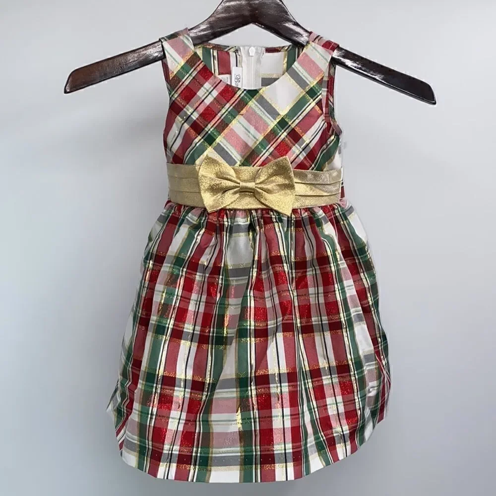 bonnie jean holiday christmas dress Party Dresses Very Xmas Dresses Girls Santa Christmas Glitter Sequined Reg Front pockets Bonnie jean Christmas tree holiday